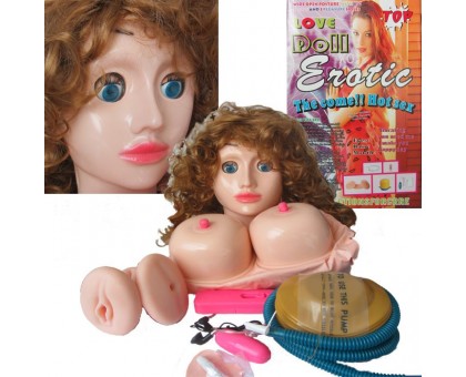 Надувная кукла с вибратором Erotic