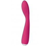 Ярко-розовый G-стимулятор IRIS Clitoral   G-spot Vibrator - 18 см.