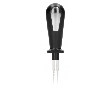 Черный электростимулятор с проводящей насадкой E-Stim Butt Plug - 8 см.