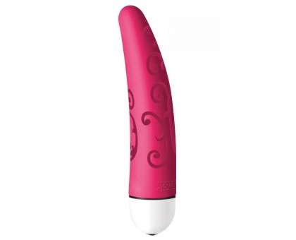 Ярко-розовый мини-вибратор Velvet - 11,5 см.
