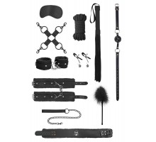 Черный игровой набор БДСМ Intermediate Bondage Kit