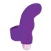 Фиолетовая загнутая вибронасадка на палец