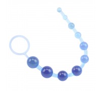 Голубая анальная цепочка Sassy Anal Beads - 26,7 см.