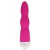 Розовый вибратор Fashion Succubi Wavy Wand - 14,5 см.