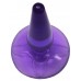 Фиолетовая анальная пробка Butt Plug на присоске - 11 см.