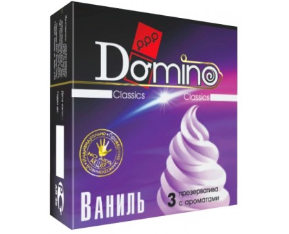 Ароматизированные презервативы Domino  Ваниль  - 3 шт.