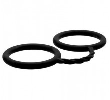 Чёрные силиконовые наручники BONDX SILICONE CUFFS