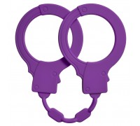 Фиолетовые силиконовые наручники Stretchy Cuffs Purple