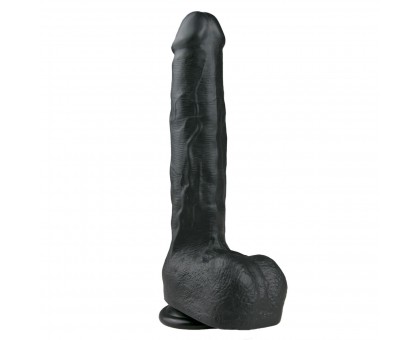 Черный фаллоимитатор Realistic Dildo - 29,5 см.