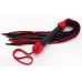 Черно-красная плеть с плетением  турецкие головы  - 60 см.