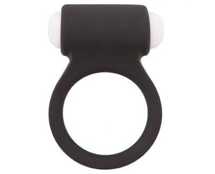 Чёрное эрекционное виброкольцо LIT-UP SILICONE STIMU RING 3 BLACK