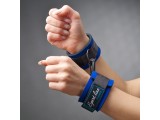 Стильные синие наручники из неопрена
