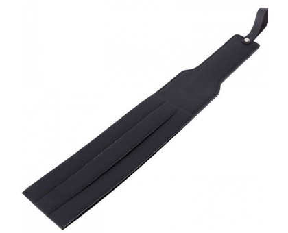 Черная удлиненная гладкая шлепалка - 37 см.