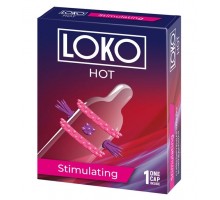 Стимулирующая насадка на пенис LOKO HOT с возбуждающим эффектом