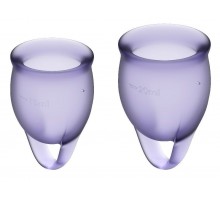 Набор фиолетовых менструальных чаш Feel confident Menstrual Cup
