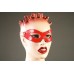 Красная лакированная маска-очки