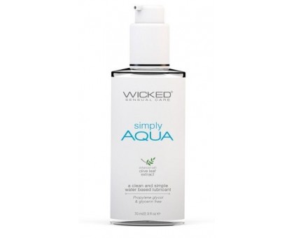 Легкий лубрикант на водной основе Wicked Simply AQUA - 70 мл.