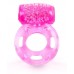 Розовое эрекционное кольцо с вибростимуляцией