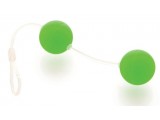 Зеленые вагинальные шарики на прозрачной сцепке