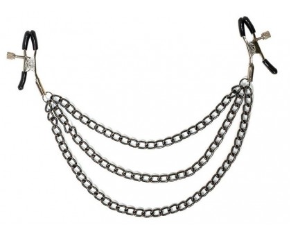 Зажимы на соски Uncensored с тройной цепочкой