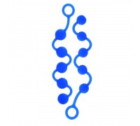 Набор голубых анальных цепочек Posh Silicone O Beads