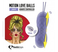 Фиолетовые вагинальные шарики Remote Controlled Motion Love Balls Jivy