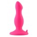 Розовая анальная втулка с присоской в основании POPO Pleasure - 10,5 см.
