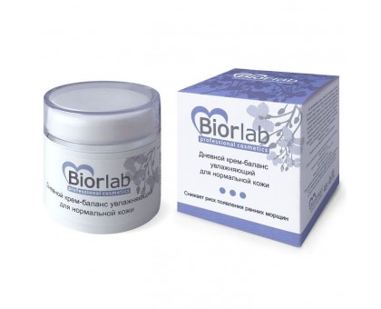 Дневной увлажняющий крем-баланс Biorlab для нормальной кожи - 50 гр.