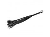 Чёрная плеть с лаковыми хвостиками - 79 см.