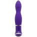 Фиолетовый вибратор ECSTASY Rippled Vibe - 19,5 см.