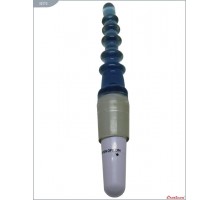 Синий гелевый вибратор для анальной стимуляции - 20,5 см.
