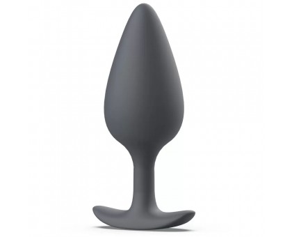 Серая анальная пробка Bswish Bfilled Basic Plus - 10,5 см.