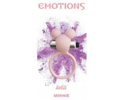 Розовое эрекционное виброколечко Emotions Minnie Light pink