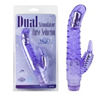 Фиолетовый вибростимулятор Dual Stimulator Curve Seduction