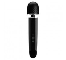 Черный вибратор-жезл Charming Massager Plus - 29 см.