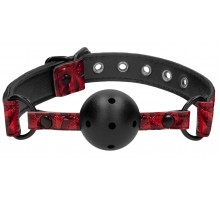 Черно-красный кляп-шарик Breathable Luxury Ball Gag