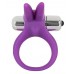 Фиолетовое эрекционное кольцо с вибрацией Smile Rabbit