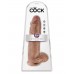 Кофейный фаллоимитатор-гигант 12  Cock with Balls - 30,5 см.