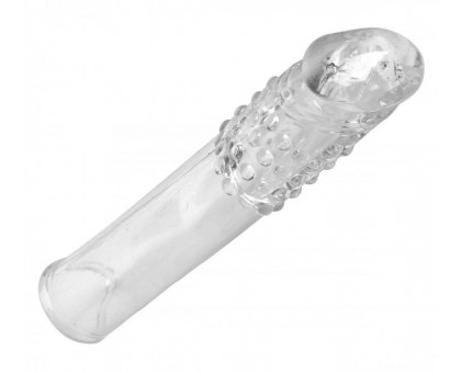 Удлиняющая насадкаThick Stick Clear Textured Penis Extender - 17,8 см.