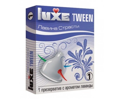Презерватив Luxe Tween  Лавина страсти  с ароматом лаванды - 1 шт.