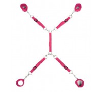 Ярко-розовый набор фиксаций на кровати Classic Bed Spreader