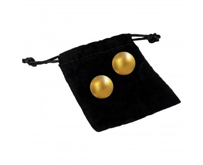 Вагинальные шарики 24К GOLD PLATED PLEASURE BALLS с золотым покрытием