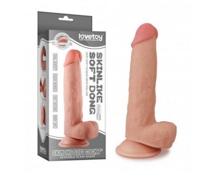 Телесный фаллоимитатор Skinlike Soft Cock 7 - 18,4 см.