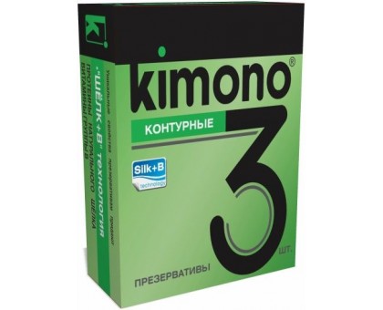 Контурные презервативы KIMONO - 3 шт.