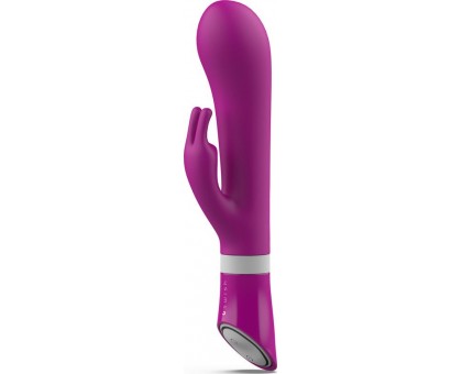 Ярко-розовый вибратор-кролик Bwild Deluxe Bunny - 19,3 см.