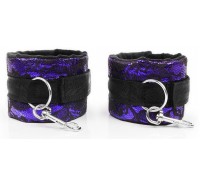 Фиолетово-черные оковы с карабинами