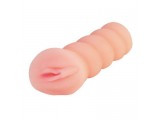 Мастурбатор-вагина с вибрацией и углублениями под пальцы - 16 см