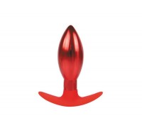 Каплевидная анальная втулка красного цвета - 10,6 см.