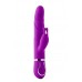 Фиолетовый вибратор-кролик FLORAL FANTASY с ушками - 22 см.