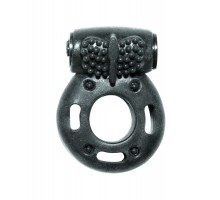 Черное эрекционное кольцо с вибрацией Rings Axle-pin